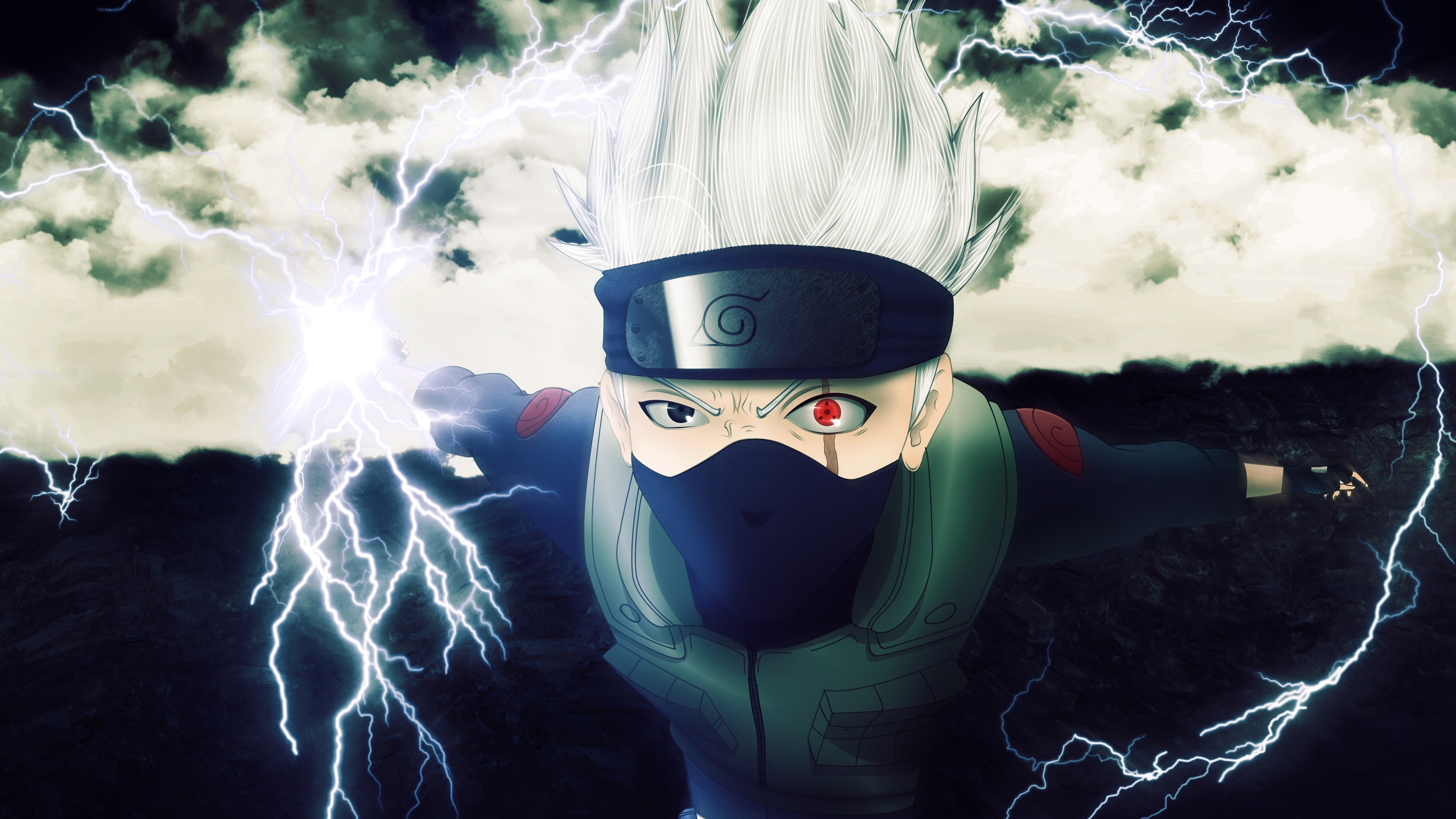 Kakashi, anime, animes, desenhos, naruto, sharingan, HD phone wallpaper