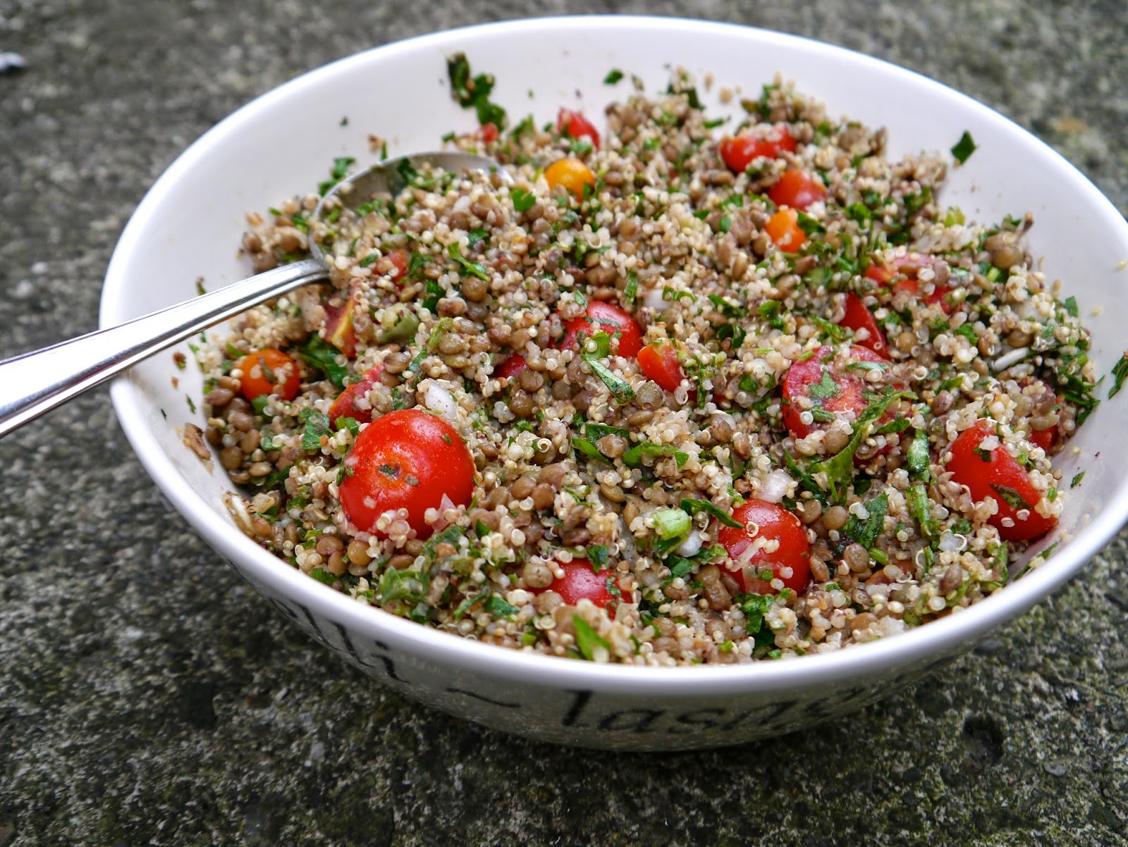 Not Just A Pretty Plate Puy Lentil and Quinoa Sumac Salad