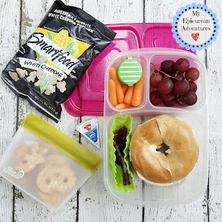 Lunch Box Fun 2015-16: Weeks #29-51 Bagel and cream cheese in @easylunchboxes #lunchboxfun