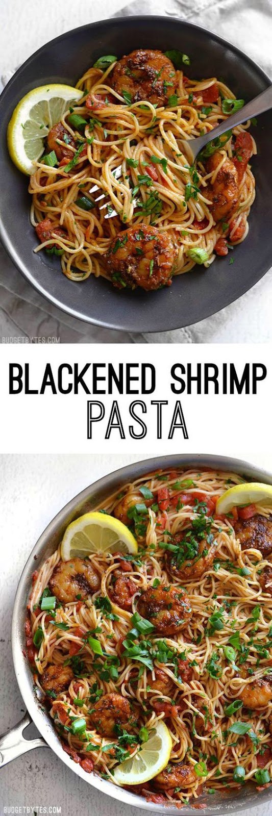 Easy Blackened Shrimp Pasta Easy Blackened Shrimp Pasta