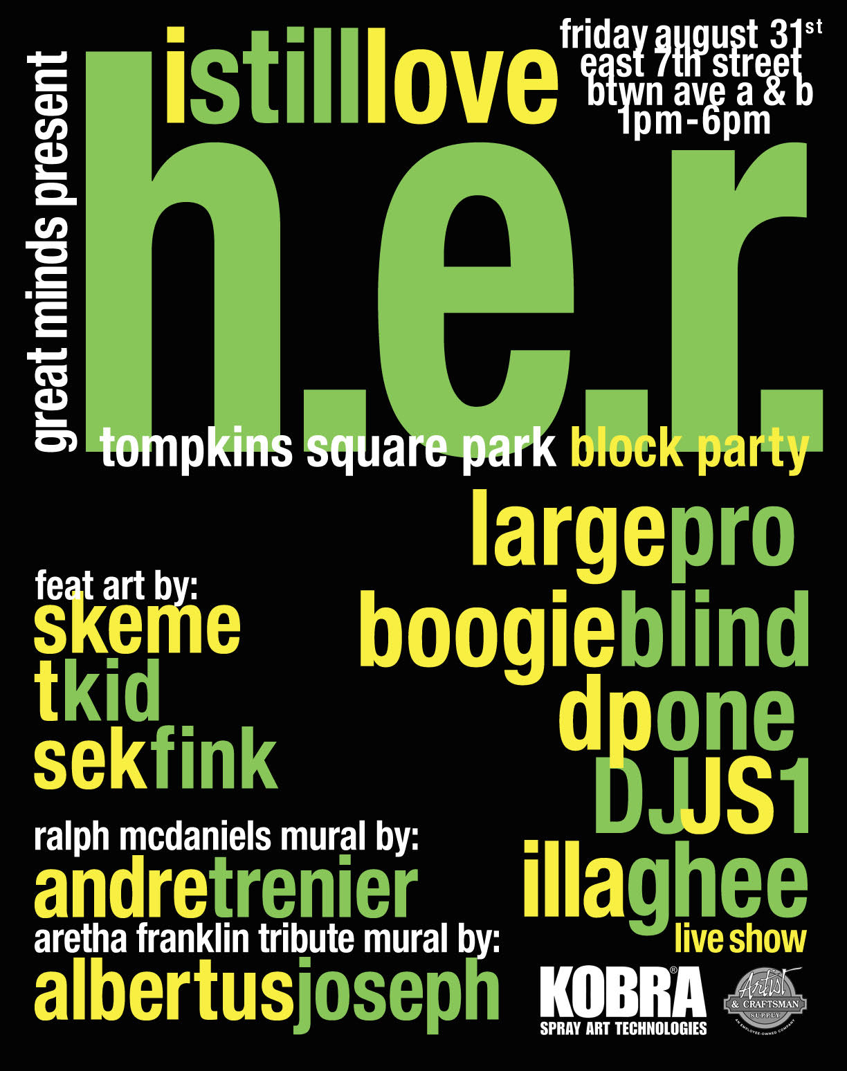 EV Grieve A block party to celebrate the 'masters of hiphop' tomorrow