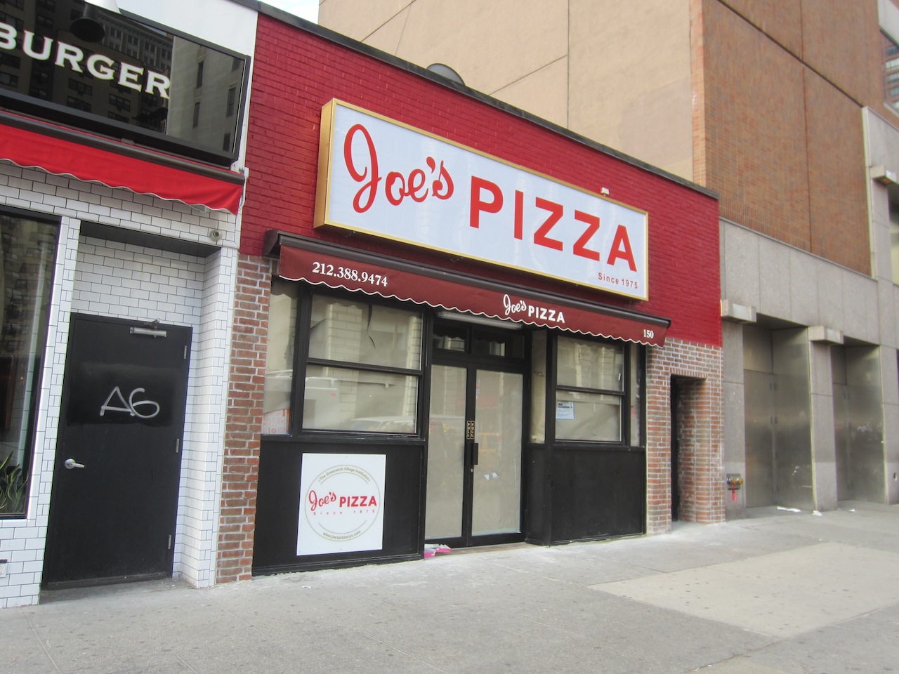 EV Grieve Joe's Pizza opens today on East 14th Street
