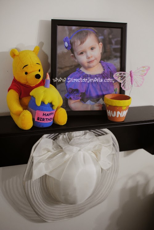 Disney Winnie the Pooh Birthday Tea Party Decorations and Theme for Toddlers. 2nd Birthday Party Ideas. Come to tea with Piglet, Eeyore, Rabbit, Owl, Christopher Robin.
