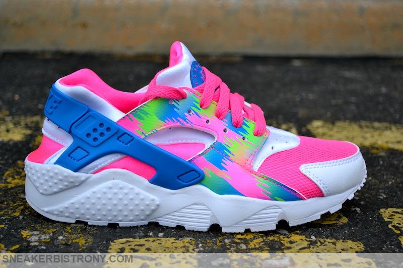 pink blue huaraches