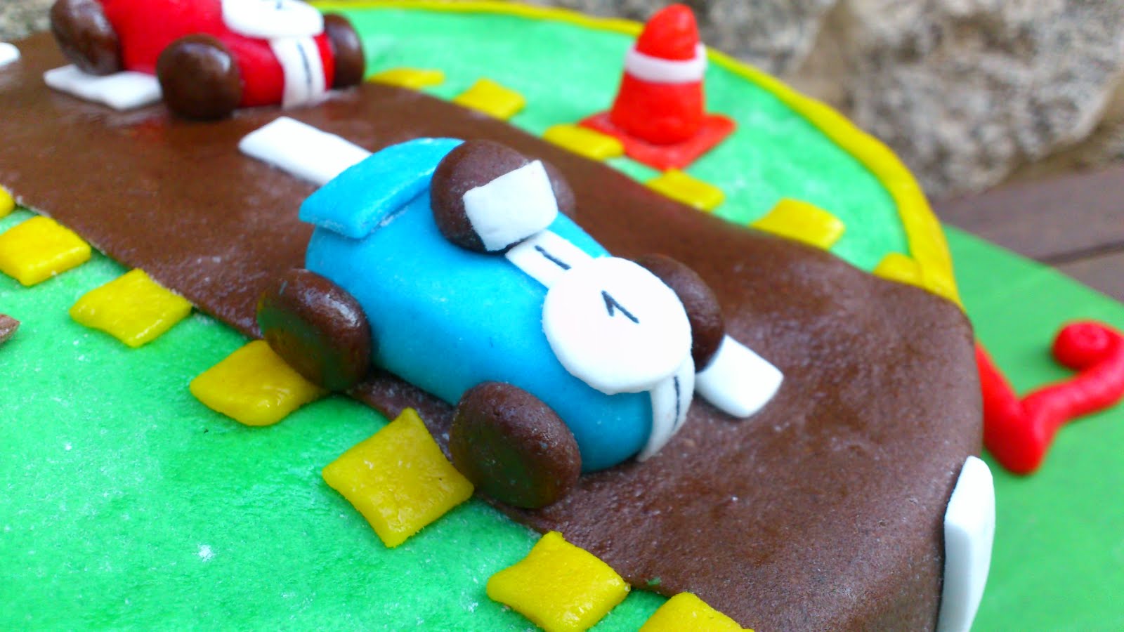 Dulces y más Tarta coches.