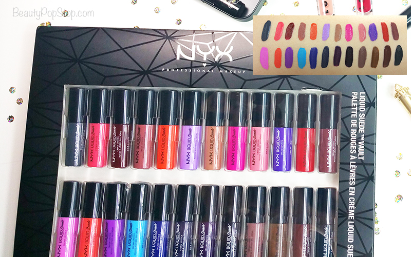gift guide 2016 nyx liquid suede vault swatches review