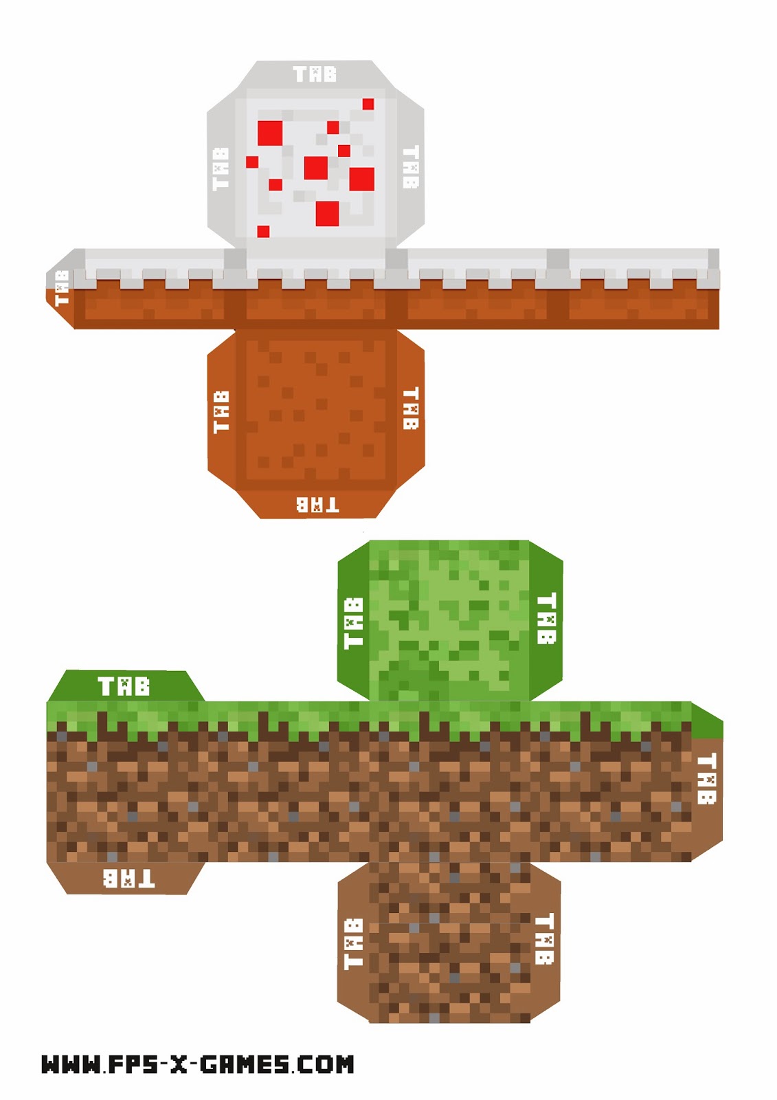 Minecraft Papercraft Printable Minecraft Papercraft Printable