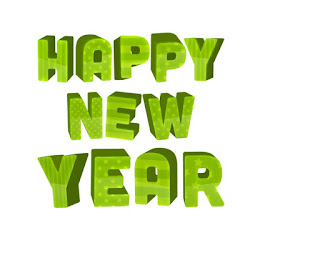 Happy New Year text with holiday background - 08
