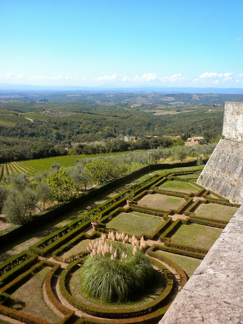 Castello di Brolio formal garden