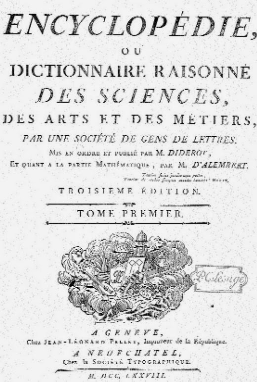 encyclopedie 18eme siecle definition