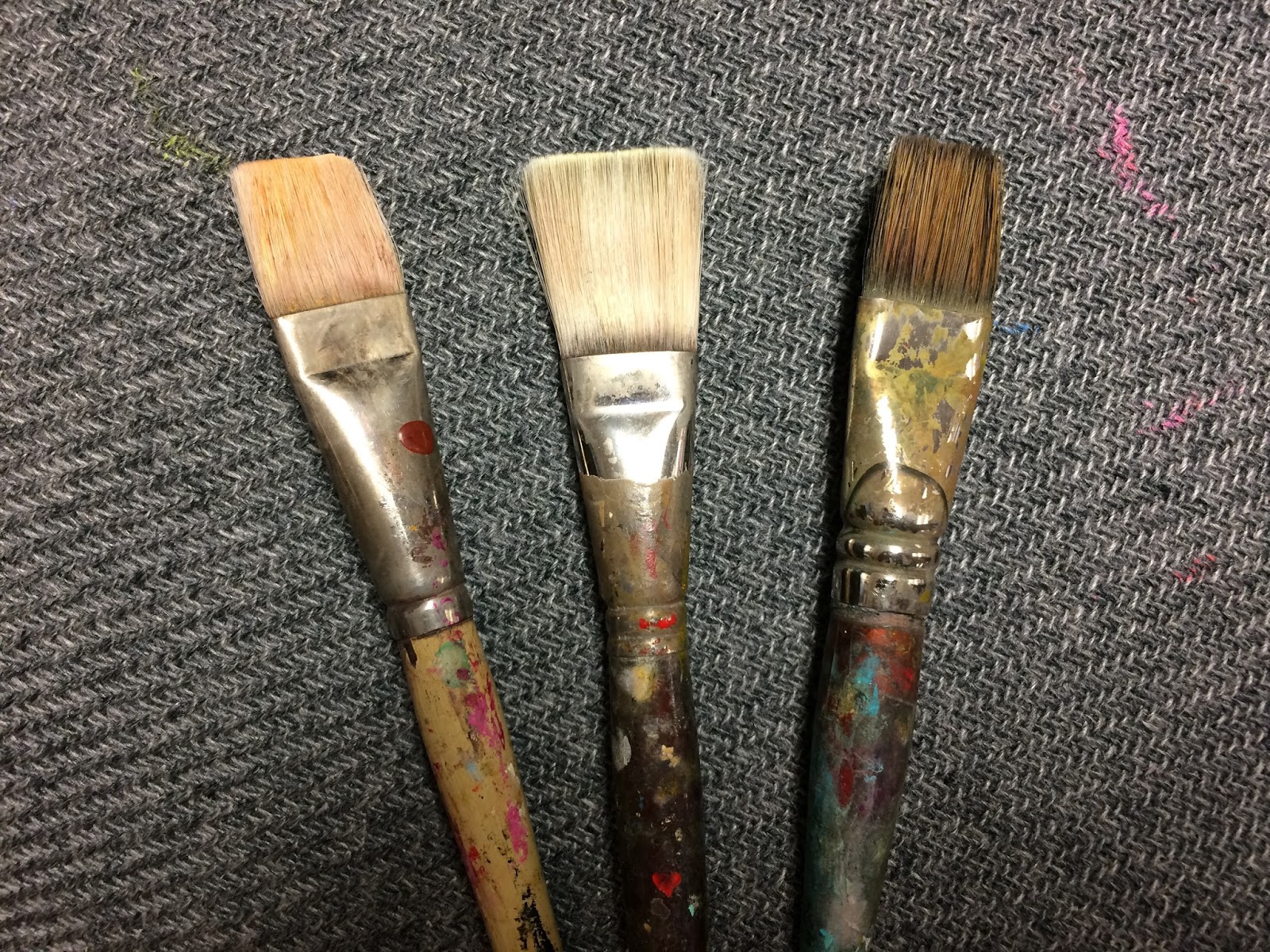Wild about Painting by Karen Knutson Save old brushes!