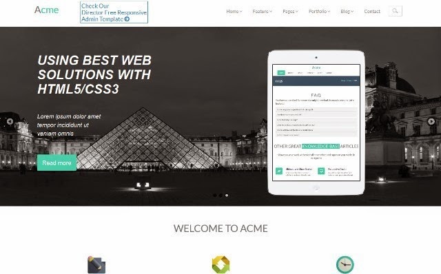 Acme responsive corporate template