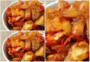 Kering Kentang Bumbu Kari Pedas