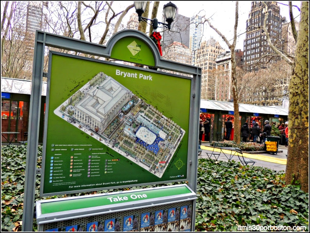 Mercadillos Navideños en Nueva York: Bryant Park