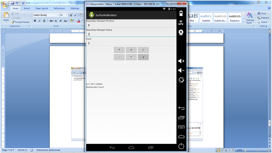 PONDOK TUGAS: Tutorial Membuat Aplikasi Kalkulator Sederhana Untuk Android