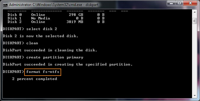 types of disk formatting