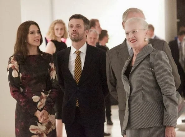Crown Prince Frederik and Crown Princess Mary attended the opening of the exhibition of Pas De Deux