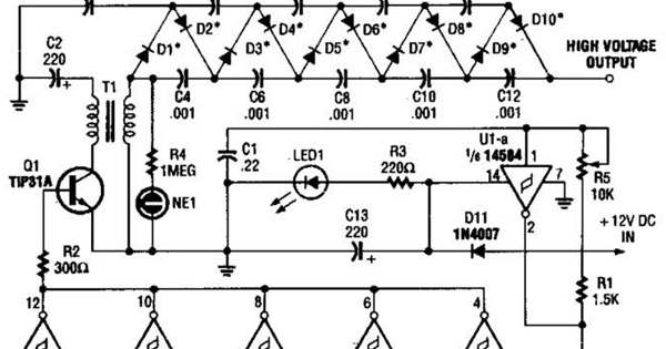 Build a High Voltage Dc Generator Wiring diagram Schematic ...