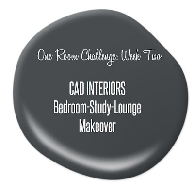 CAD Interiors bedroom study lounge makeover interior design home improvement one room challenge