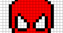 Minecraft Pixel Art Templates: Spiderman