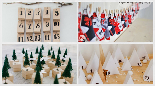 10 calendarios de adviento diy