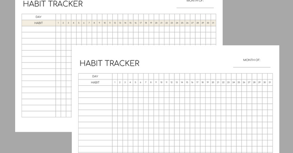 printable habit tracker free printable weekly schedule