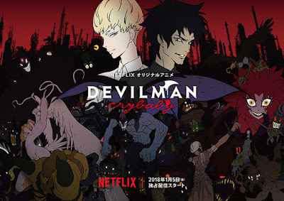 Poster promocional de devilman crybaby 