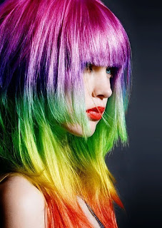 Colorful Pictures amazing rainbow Hair