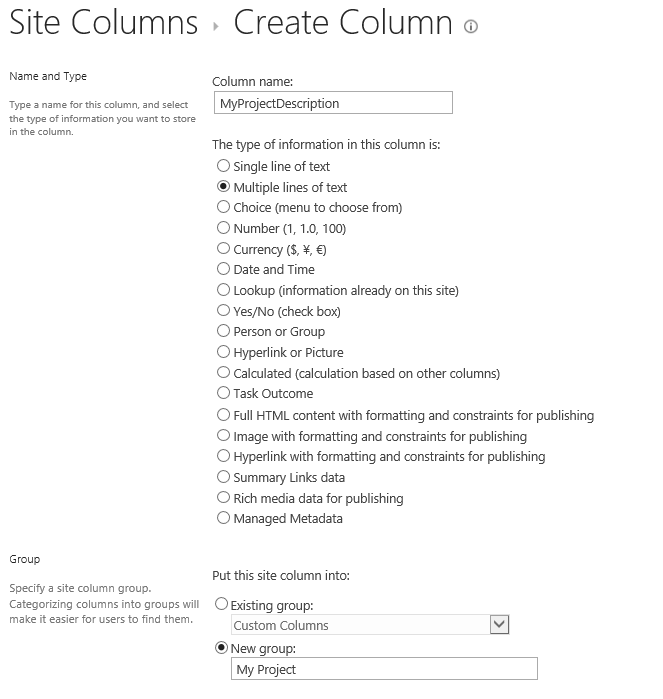The column name that you entered is already in use or reserved. Choose