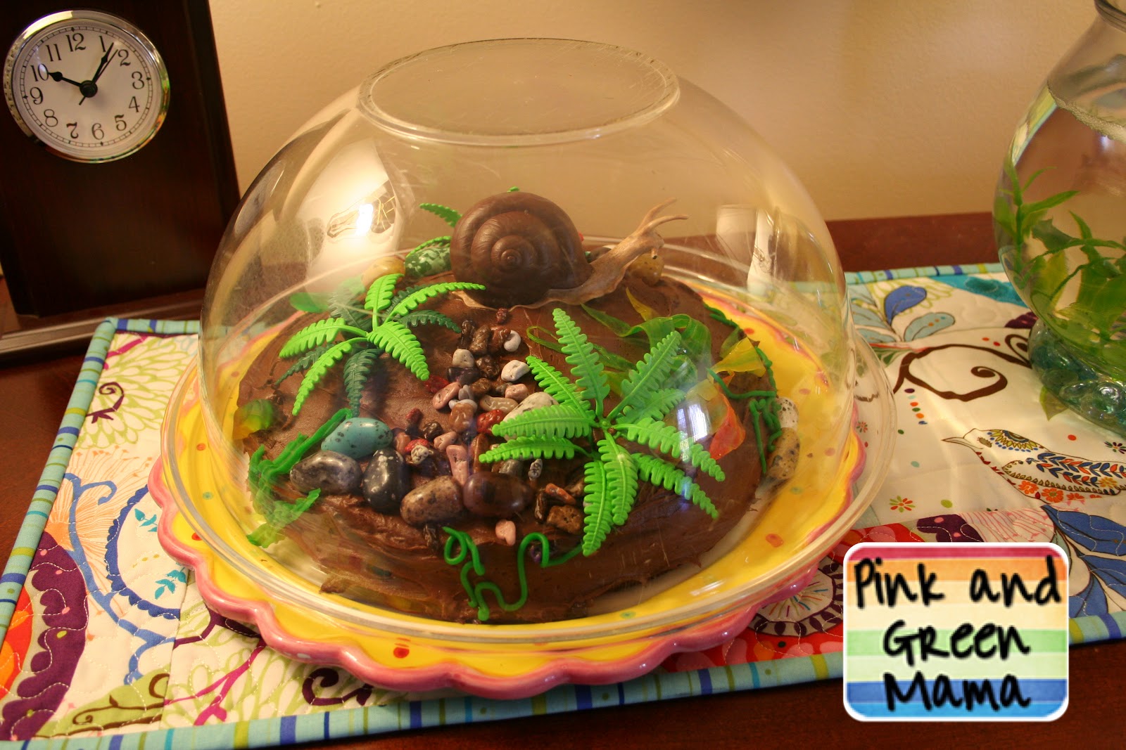 Pink and Green Mama * Terrarium Themed Birthday Cake!