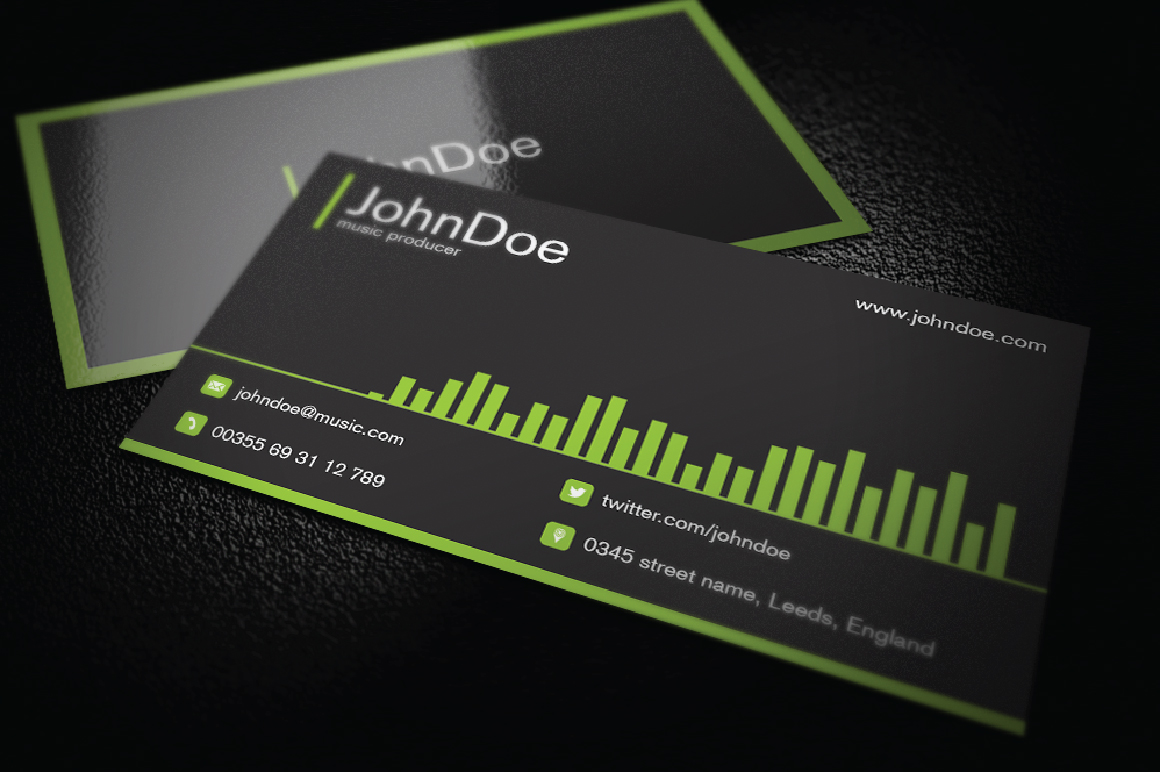 Music Business Cards Card Tips Music Business Cards
