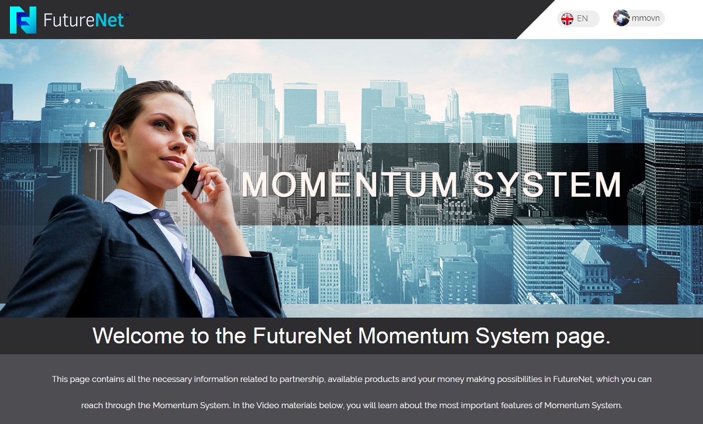 Welcome system. Business today.
