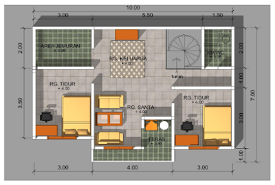 Contoh Denah Gambar Rumah minimalis Ukuran 7 x 8 Terbaru http://www.rumahminimalisius.com/2017/05/contoh-denah-gambar-rumah-minimalis-ukuran-7-x-8-terbaru.html