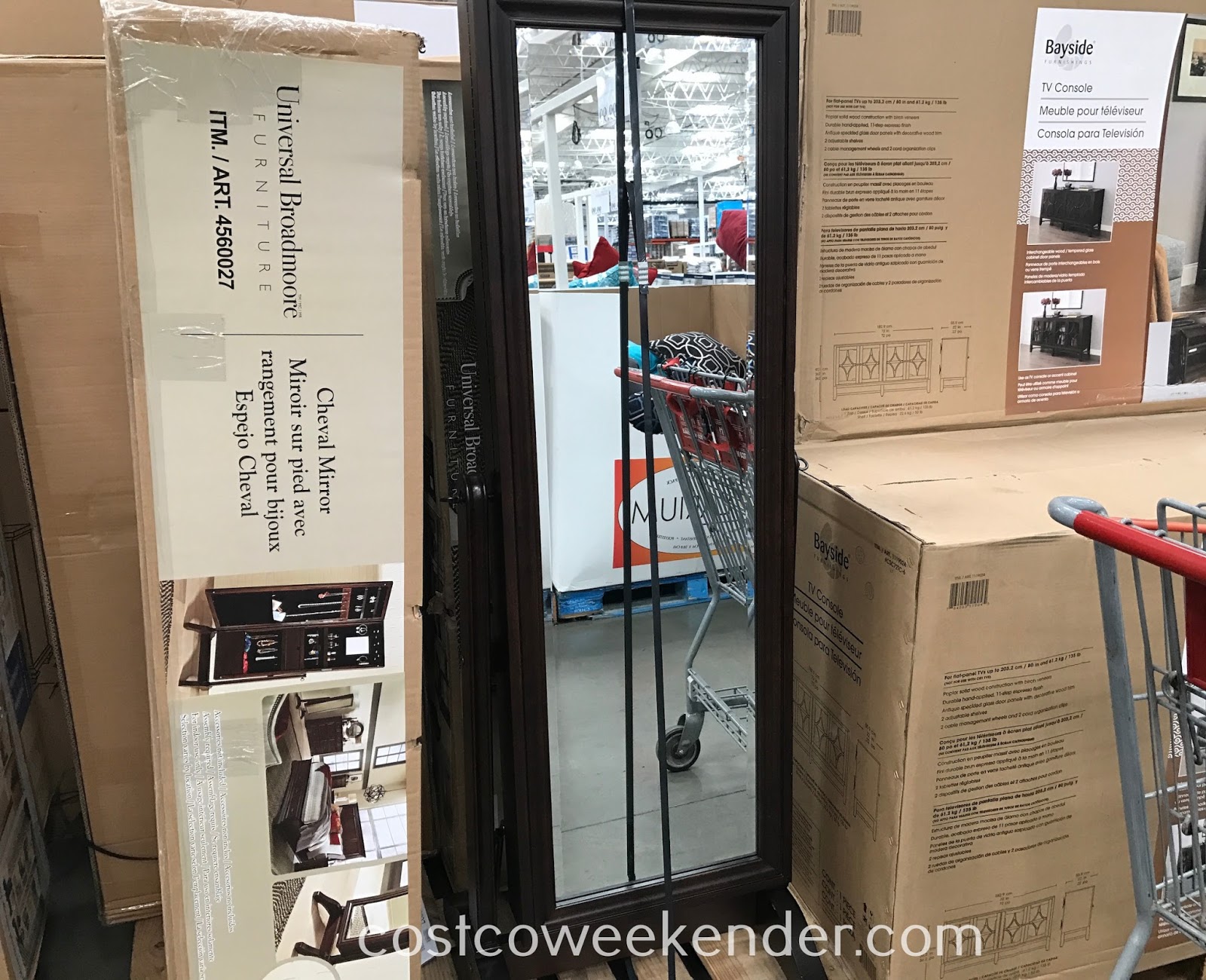 Universal Broadmoore Cheval Mirror Costco Weekender