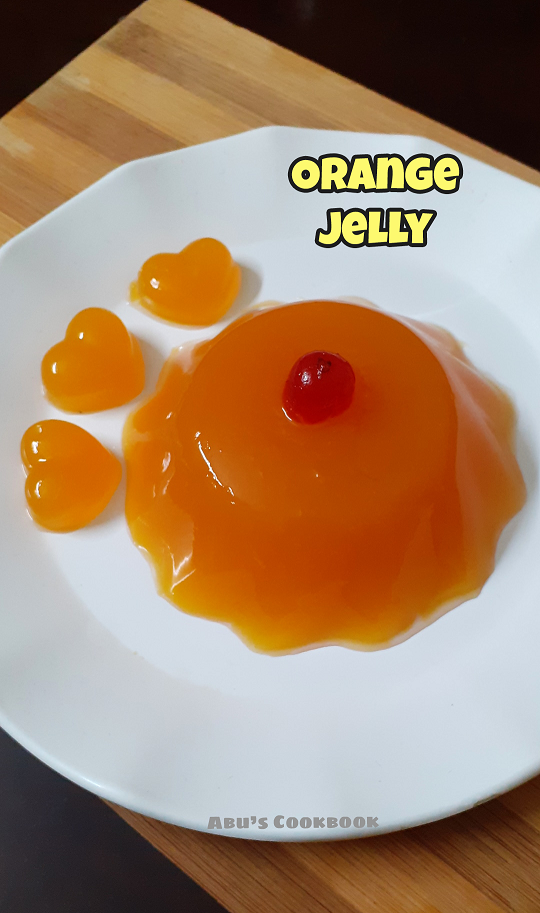 Orange jelly using agaragar 3 ingredient Orange jelly recipe Easy