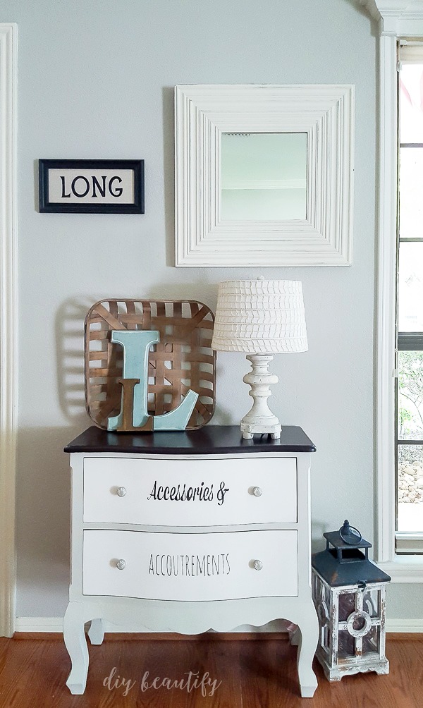 painted and stenciled dresser