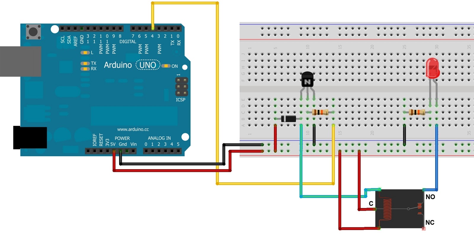 Ligando uma lâmpada com relé Arduino e Cia