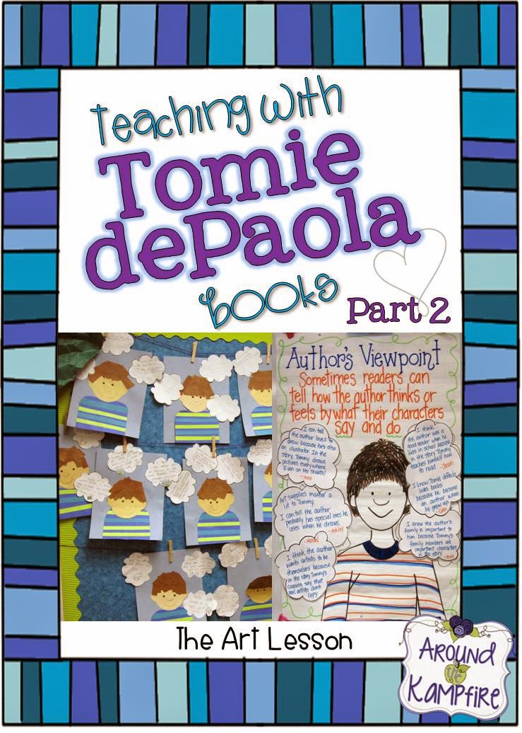 A four-part blog series on teaching with Tomie depaola books. This teacher shares ideas for using The Art Lesson to teach story structure and author's viewpoint.