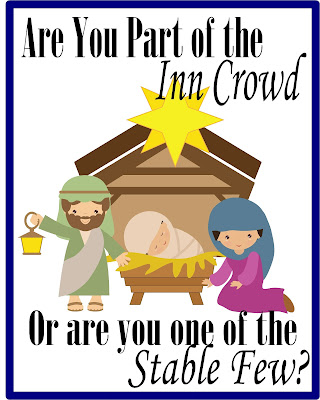 Are You Part of the Inn Crowd or One of the Stable Few Free Printable