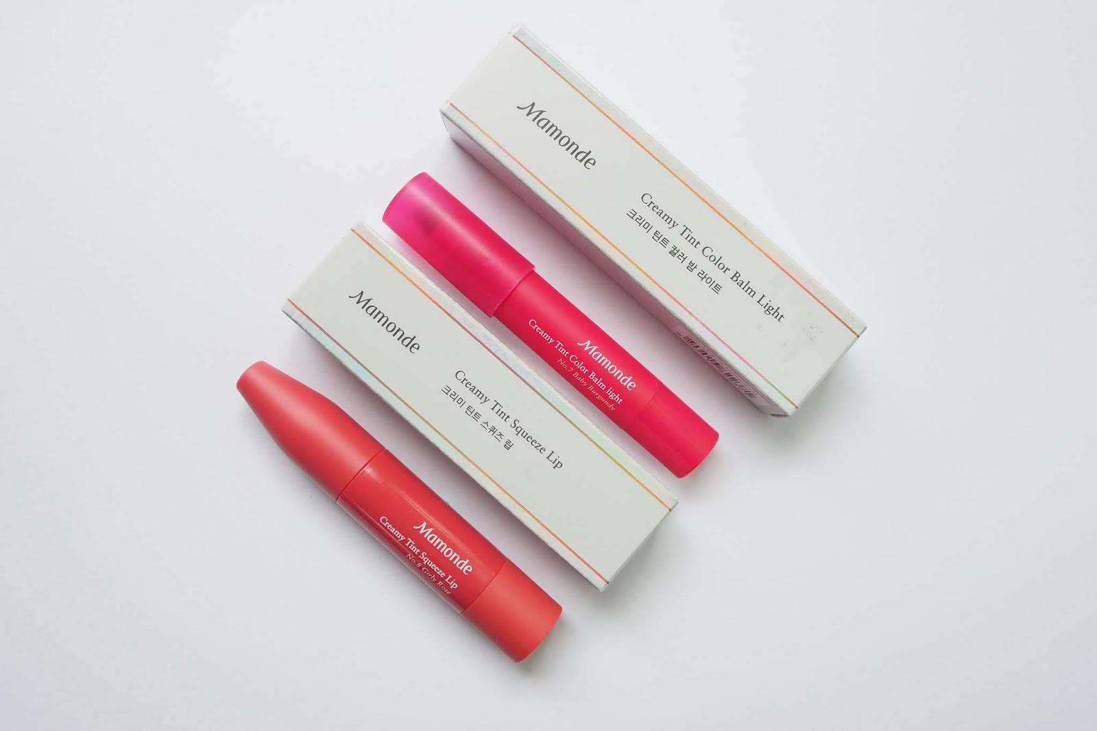 Mamonde Creamy Tint Color Balm Light & Creamy Tint Squeeze Lip