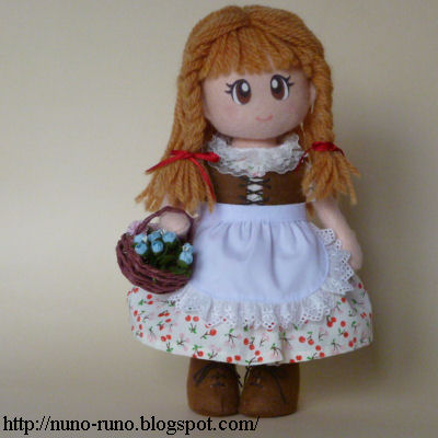 Doll with basket