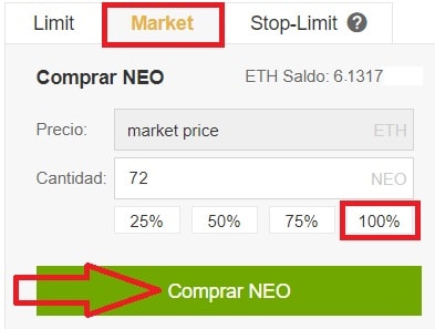 comprar NEO fácil en español con euros o dolares Comprar NEO en Binance sencillo