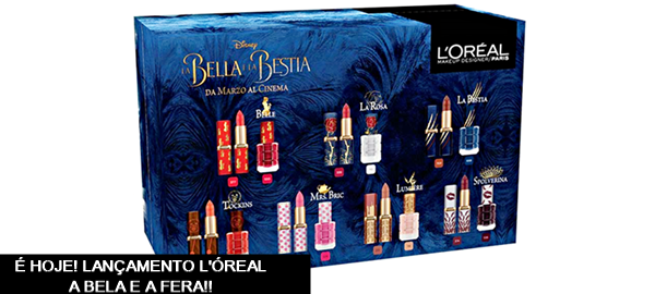 lançamento A Bela e a Fera L'Óreal lança linha de maquiagem inspirado em A Bela e a Fera