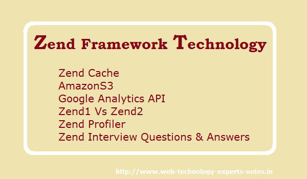 Zend Framework Technology