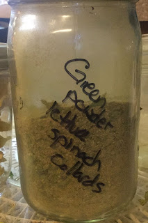 Dehydrating collard greens, how to use dried collard greens, green powder