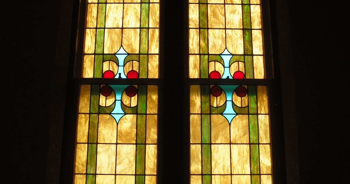 Historic LDS Architecture Ogden Fourth Ward Stained Glass Details