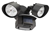 Lithonia LED Outdoor Floodlight 2-Light Motion Sensor, Bronze product image