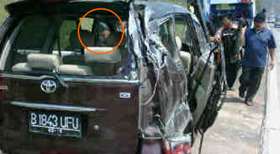 Inilah Foto Hantu dalam Mobil Saipul Jamil dari Dekat