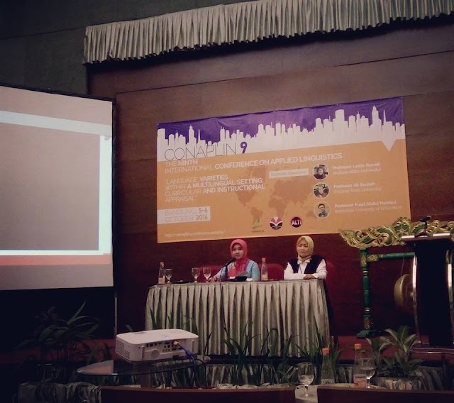 Ms Fenny Thresia, M.Pd Presented Her Research Project on the Ninth International Conference on Applied Linguistics