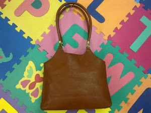 Aigner Brown Leather A-Logo Medium Handbag(SOLD